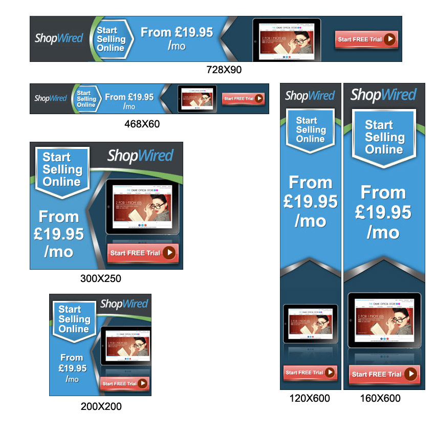 Modern Professional Business Service Banner Ad Design For