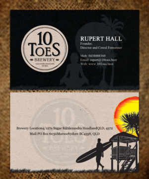 Business Card Design by Sandaruwan for Ten Toes Brewery | Design #7704153