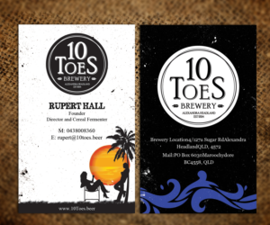 Ten Toes Brewery - Business Card Design | Design de Carte de Visite par Sandaruwan