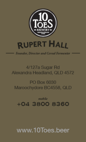 Business Card Design by latinstyle for Ten Toes Brewery | Design: #7697422