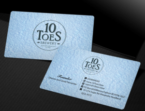Business Card Design by Lanka Ama for Ten Toes Brewery | Design: #7701671
