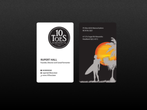 Business Card Design by Creations Box 2015 for Ten Toes Brewery | Design: #7717072