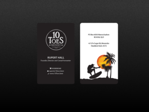 Business Card Design by Creations Box 2015 for Ten Toes Brewery | Design: #7717074