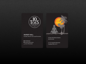 Business Card Design by Creations Box 2015 for Ten Toes Brewery | Design: #7717075