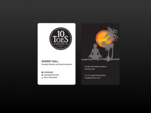 Business Card Design by Creations Box 2015 for Ten Toes Brewery | Design: #7717076