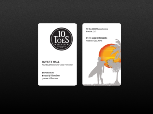 Business Card Design by Creations Box 2015 for Ten Toes Brewery | Design: #7717077