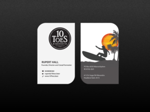 Business Card Design by Creations Box 2015 for Ten Toes Brewery | Design: #7717080