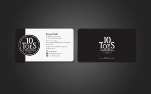 Business Card Design by chandrayaan.creative for Ten Toes Brewery | Design: #7703260
