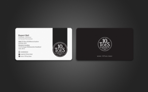 Business Card Design by chandrayaan.creative for Ten Toes Brewery | Design: #7703264
