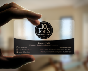 Business Card Design by chandrayaan.creative for Ten Toes Brewery | Design: #7703267