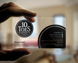 Business Card Design by chandrayaan.creative for Ten Toes Brewery | Design: #7703283