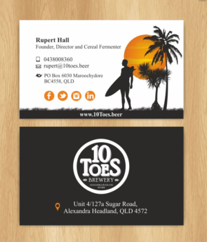 Design de Carte de Visite par IneseRo pour Ten Toes Brewery | Design #7701988