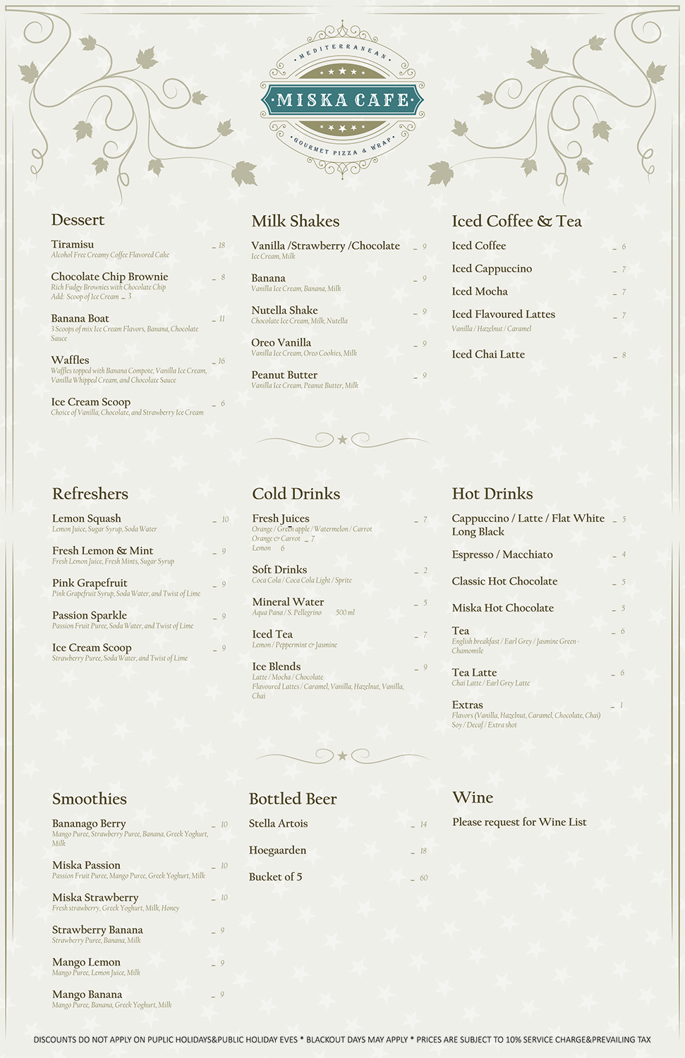 Menu Design by Ronald Pantin Artstudio for GA | Design #7799240