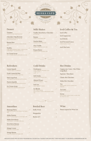 Menu Design by Ronald Pantin Artstudio for GA | Design #7799240