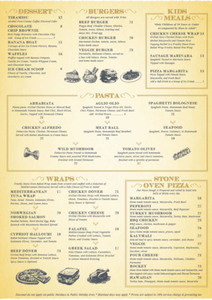 Menu Design by turtle.des for GA | Design: #7810691