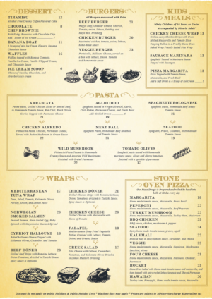 Menu Design by turtle.des for GA | Design: #7810693
