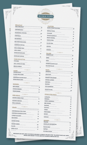 Menu Design by Shradha for GA | Design #7786340