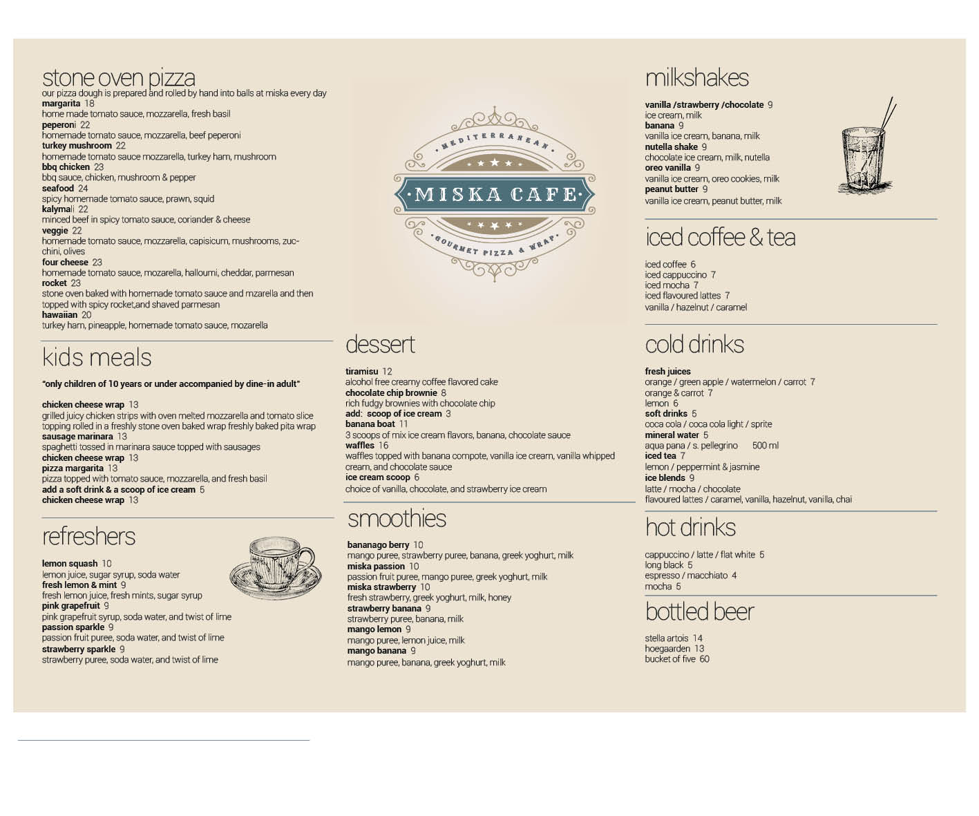 Menu Design by artisantable for GA | Design #7870303