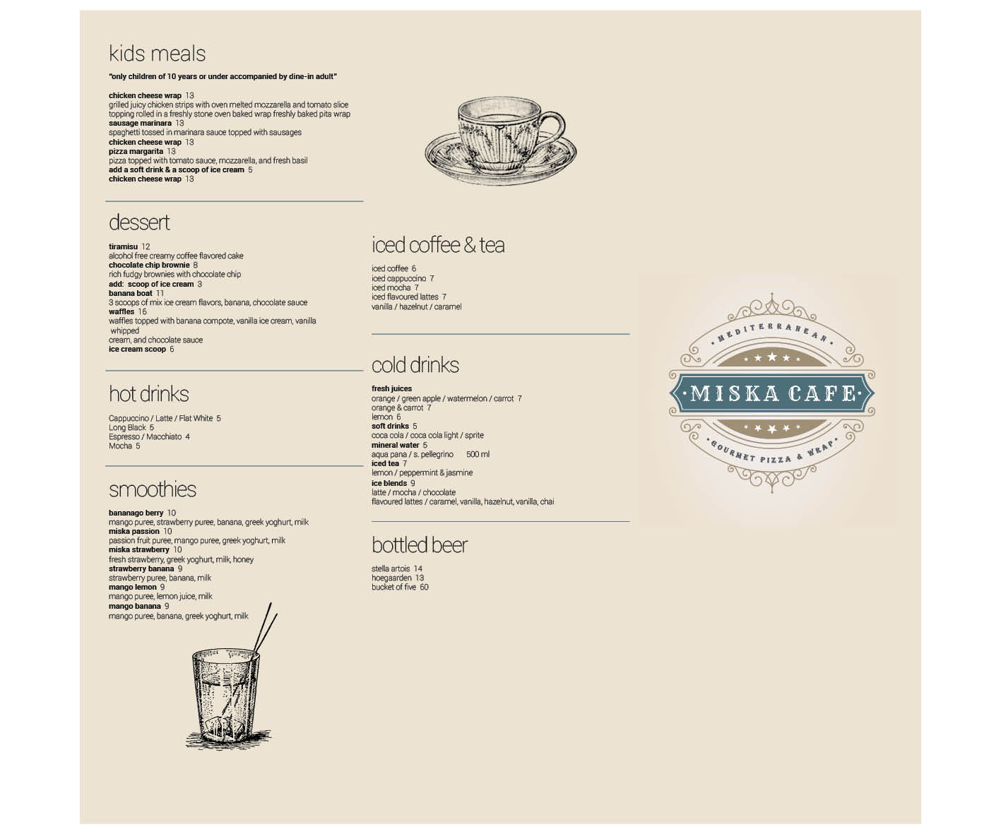 Menu Design by artisantable for GA | Design #7870304