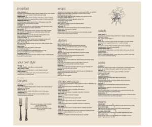 Menu Design by artisantable for GA | Design: #7870305