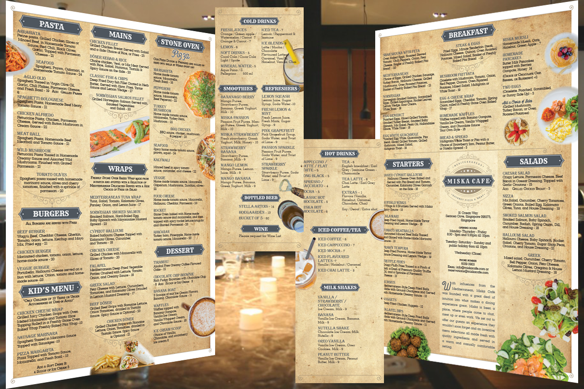 Menu Design by iD_intelligentDesign for GA | Design #7830650