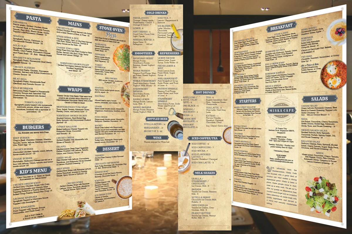 Menu Design by iD_intelligentDesign for GA | Design #7842311