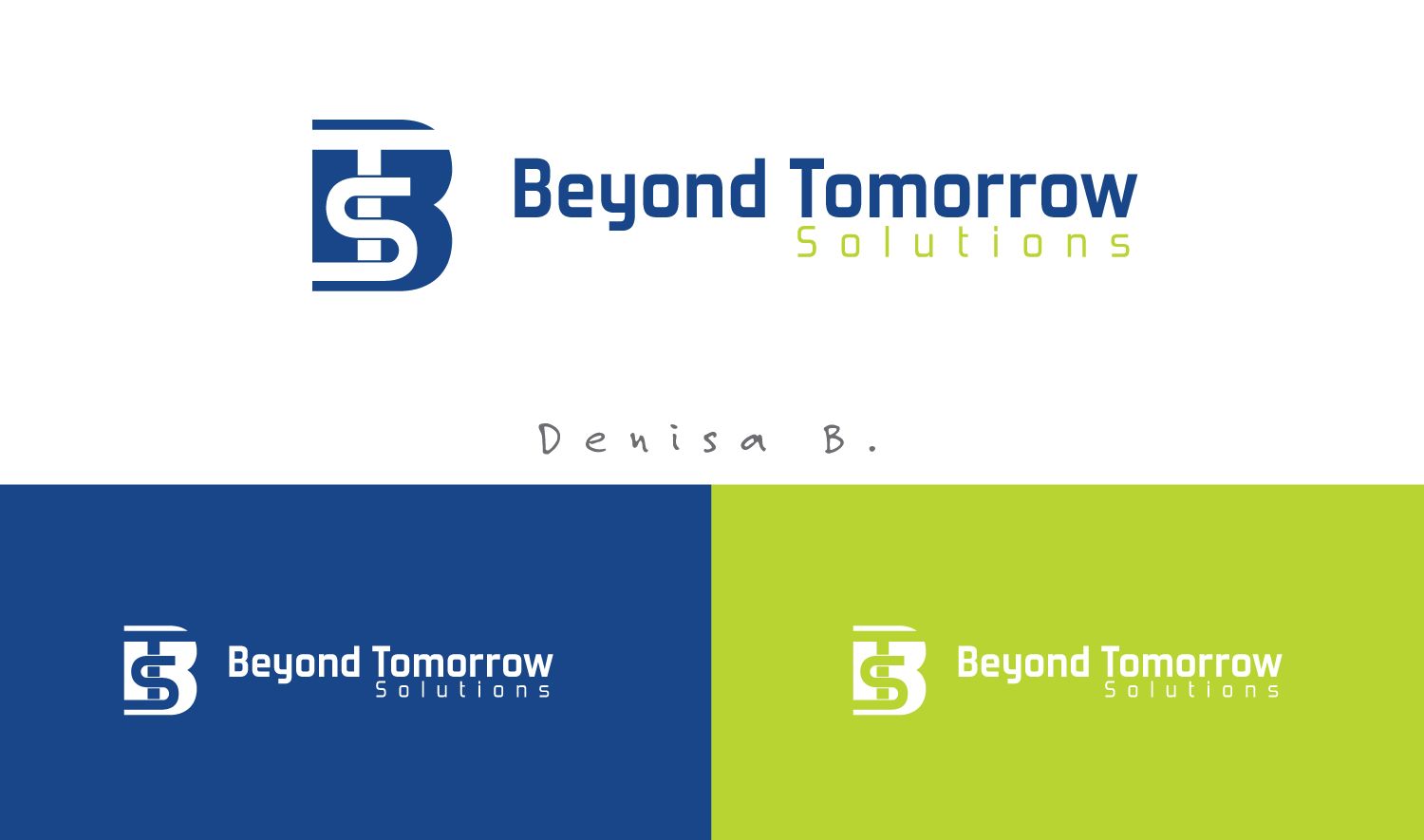 Logo Design by DenisaBe for Beyond Tomorrow Solutions Australia Pty Ltd | Design #7848953