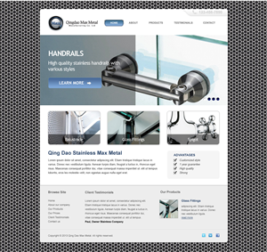 Stainless Max manufacturing Project | Web Design by Lauren