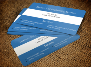 Business Card Design by Lanka Ama for Durham Civil Engineering Services | Design: #7703686