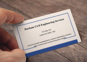 Business Card Design by Lanka Ama for Durham Civil Engineering Services | Design: #7703692