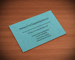 Business Card Design by Lanka Ama for Durham Civil Engineering Services | Design: #7703696