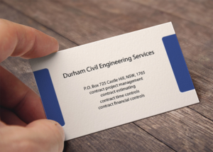 Business Card Design by Lanka Ama for Durham Civil Engineering Services | Design: #7703698