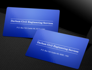 Business Card Design by Lanka Ama for Durham Civil Engineering Services | Design: #7703700