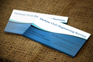 Business Card Design by Lanka Ama for Durham Civil Engineering Services | Design: #7703701