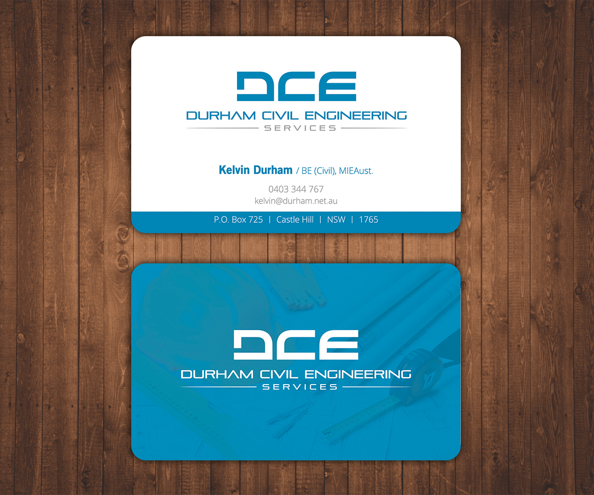 Business Card Design by Stylez Designz for Durham Civil Engineering Services | Design #7800298