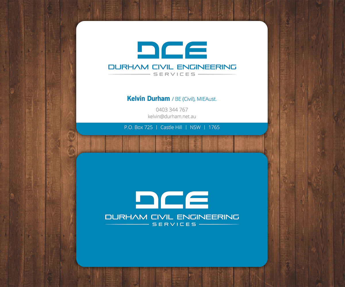 Business Card Design by Stylez Designz for Durham Civil Engineering Services | Design #7800299