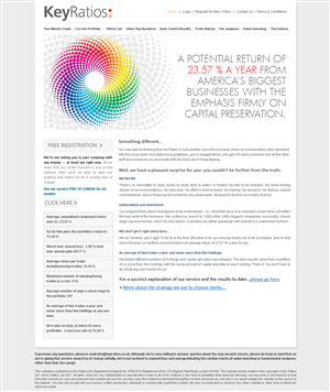 New look and feel for investment website | Web Design by James