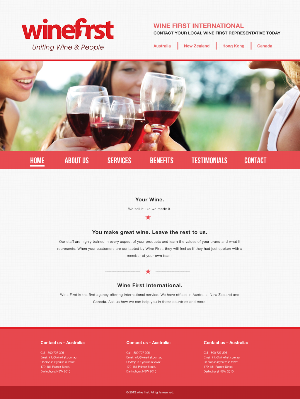 Web Design by Ding for Wine First | Design #2036994