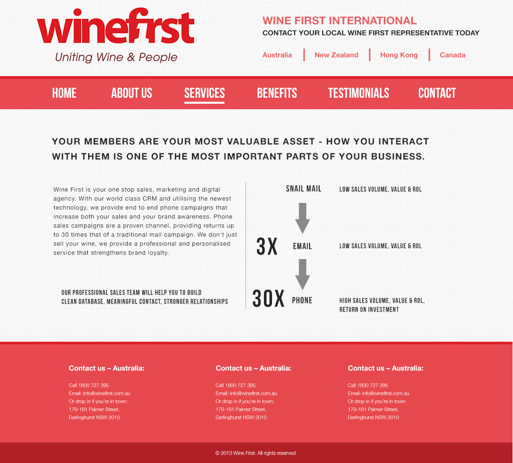 Web Design by Ding for Wine First | Design #2037583