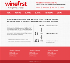 Web Design by Ding for Wine First | Design: #2037583