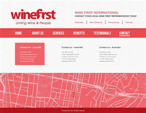Web Design by Ding for Wine First | Design: #2037595