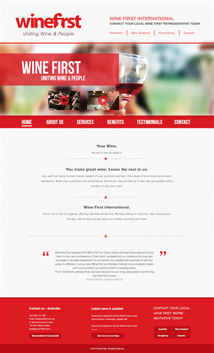 Web Design by Ding for Wine First | Design: #2049302