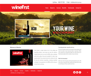 Web Design by pb for Wine First | Design: #2035031