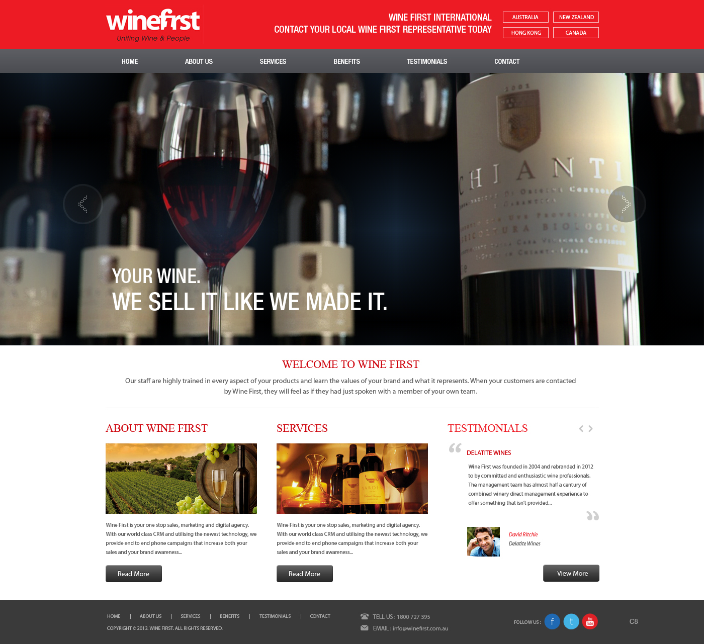 Web Design par pb pour Wine First | Design #2035033
