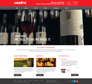 Web Design by pb for Wine First | Design: #2035033