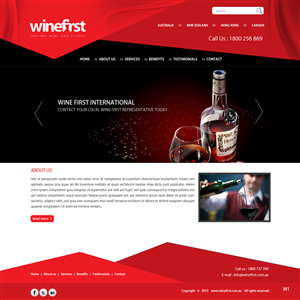 Web Design by pb for Wine First | Design: #2051931