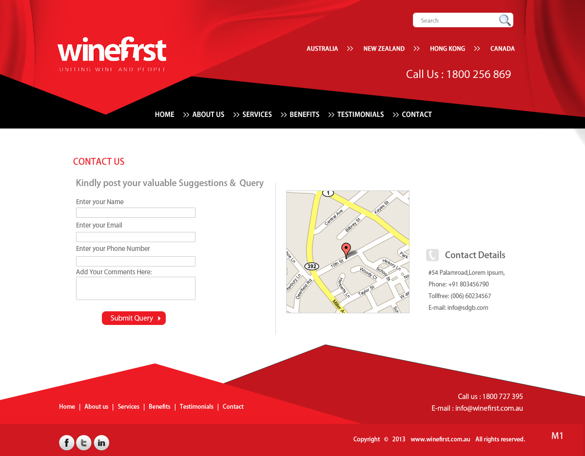 Web Design by pb for Wine First | Design #2051935