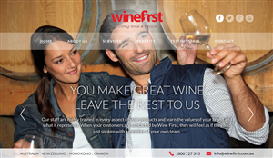 Web Design by Alex D for Wine First | Design: #2070320