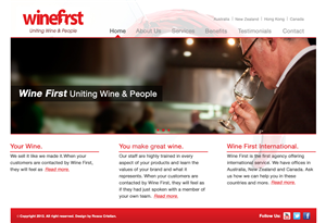 Web Design by TheRCM24 for Wine First | Design: #2071280