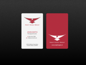 Diseño de Tarjeta de Presentación por Creations Box 2015 para Night Eagle Group | Diseño: #7717206